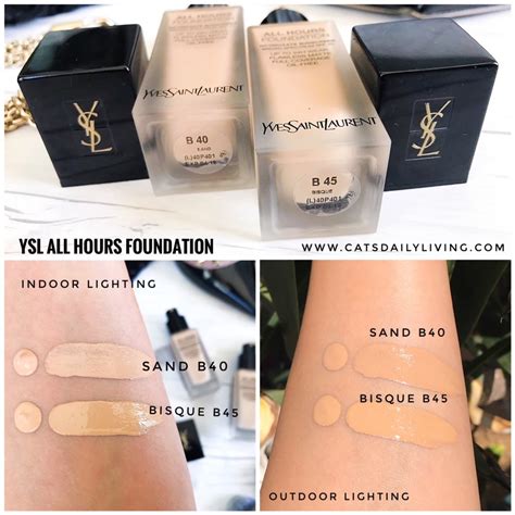 ysl all hours foundation old vs new|ysl all hours foundation sample.